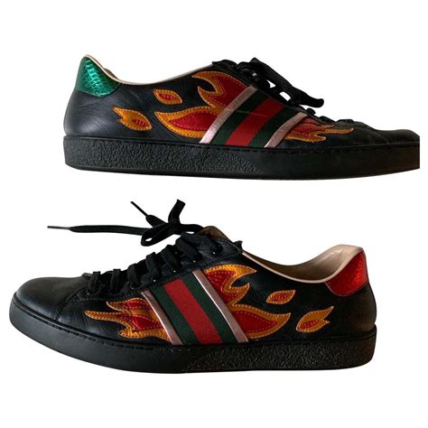 gucci square flame|Gucci black flames.